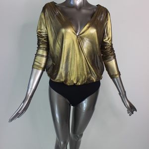 Bcbgeneration women shirt body suit Gold